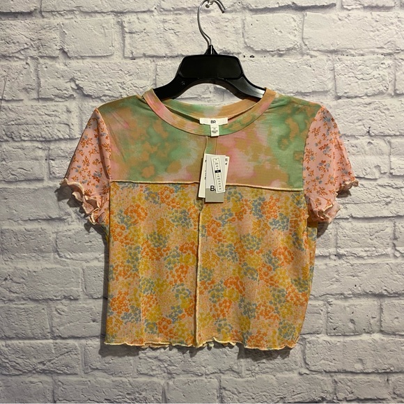 ✨3 for $20✨New BP Patchwork Mesh Tee Medium - Picture 2 of 8